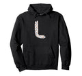 Bold Letter Stars L Alphabet Marker Hoodie - Aesthetic Graphic Men Women - T-Shirt, Sweatshirt, Hoodie