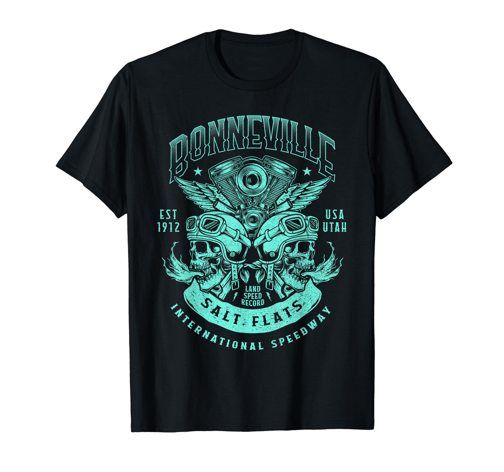 Bonneville Salt Flats Motorcycle T-Shirt - Novelty Apparel Men Women - T-Shirt, Sweatshirt, Hoodie