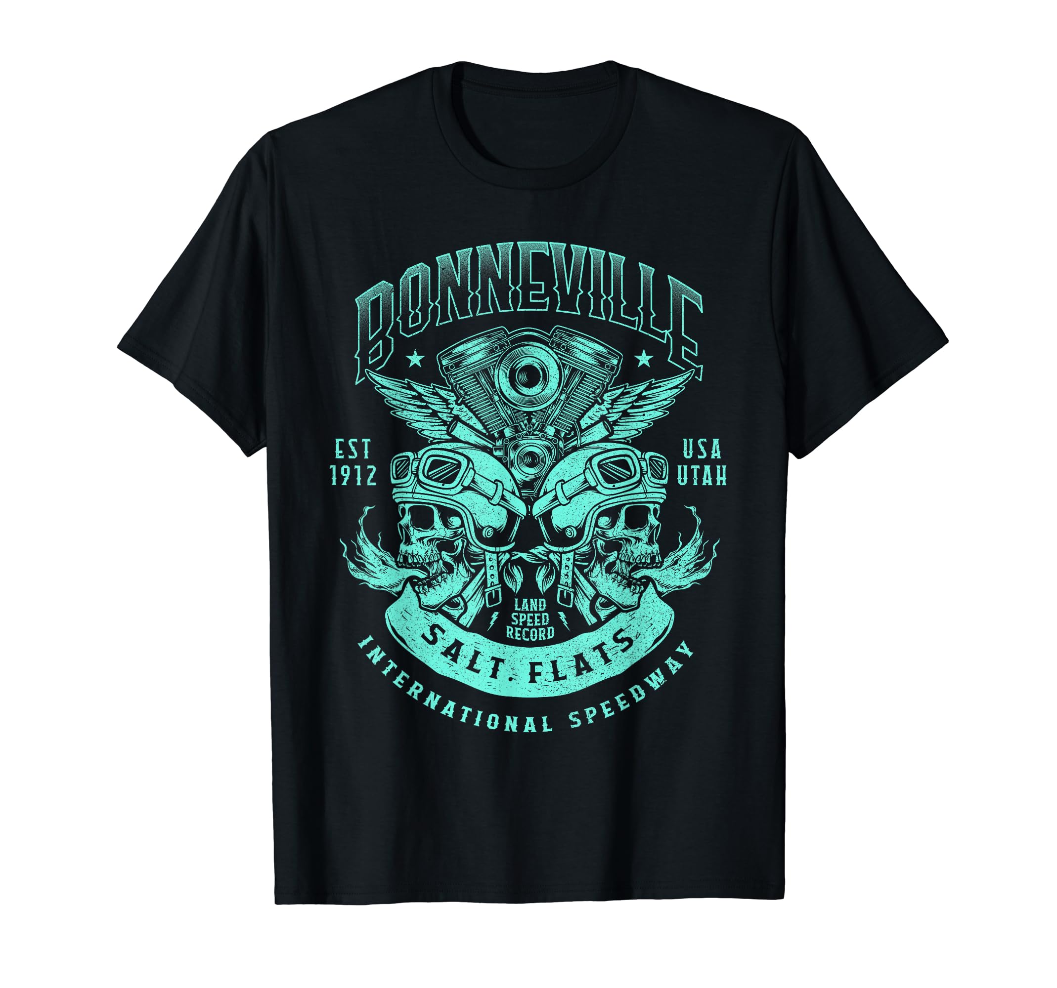 Bonneville Salt Flats Motorcycle T-Shirt - Novelty Apparel Men Women - T-Shirt, Sweatshirt, Hoodie
