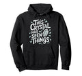 Healing Crystals Energy Stones Hoodie - Fun Novelty Design for Adults - T-Shirt, Sweatshirt, Hoodie