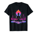 Synthwave Alien Buddha Cyberpunk 80S T-Shirt - Minimalist Print for Adults - T-Shirt, Sweatshirt, Hoodie