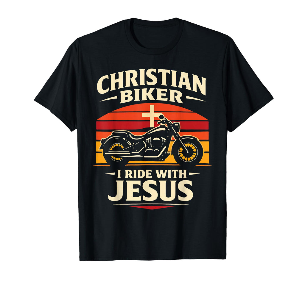 Christian Motorcycle Biker Christian T-Shirt - Aesthetic Graphic for Adults - T-Shirt, Sweatshirt, Hoodie