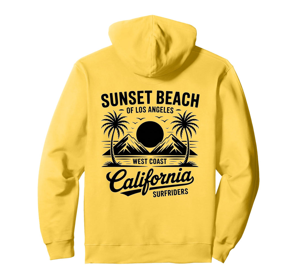 Beach Ocean West Coast Summer Vibes Hoodie - Custom Art Print Men Women - T-Shirt, Sweatshirt, Hoodie