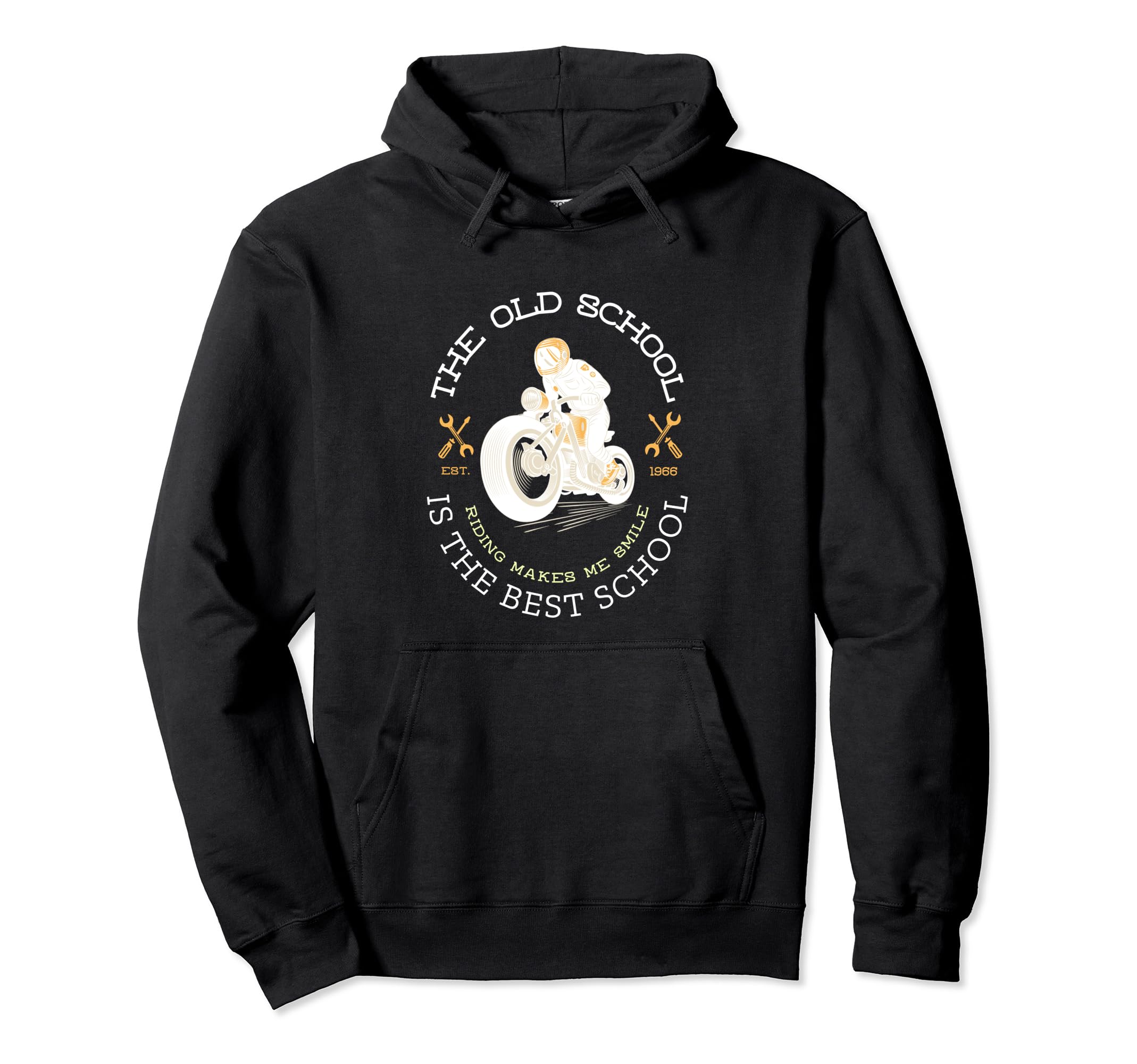 Old School Is Best School Hoodie - Casual Everyday Wear Men Women - T-Shirt, Sweatshirt, Hoodie