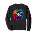 Splash Art Vinyl Disc Record Sweatshirt - Custom Art Print for Adults - T-Shirt, Sweatshirt, Hoodie