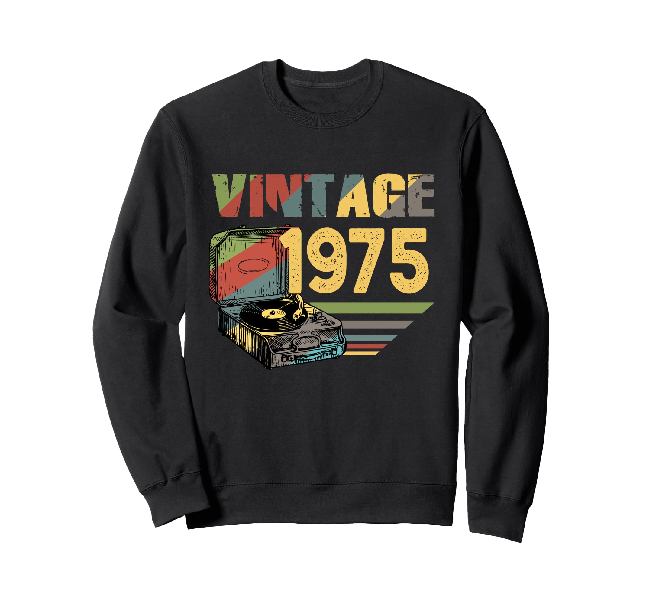 1975 Record Players Lover Vinyl Sweatshirt - Custom Art Print Men Women - T-Shirt, Sweatshirt, Hoodie