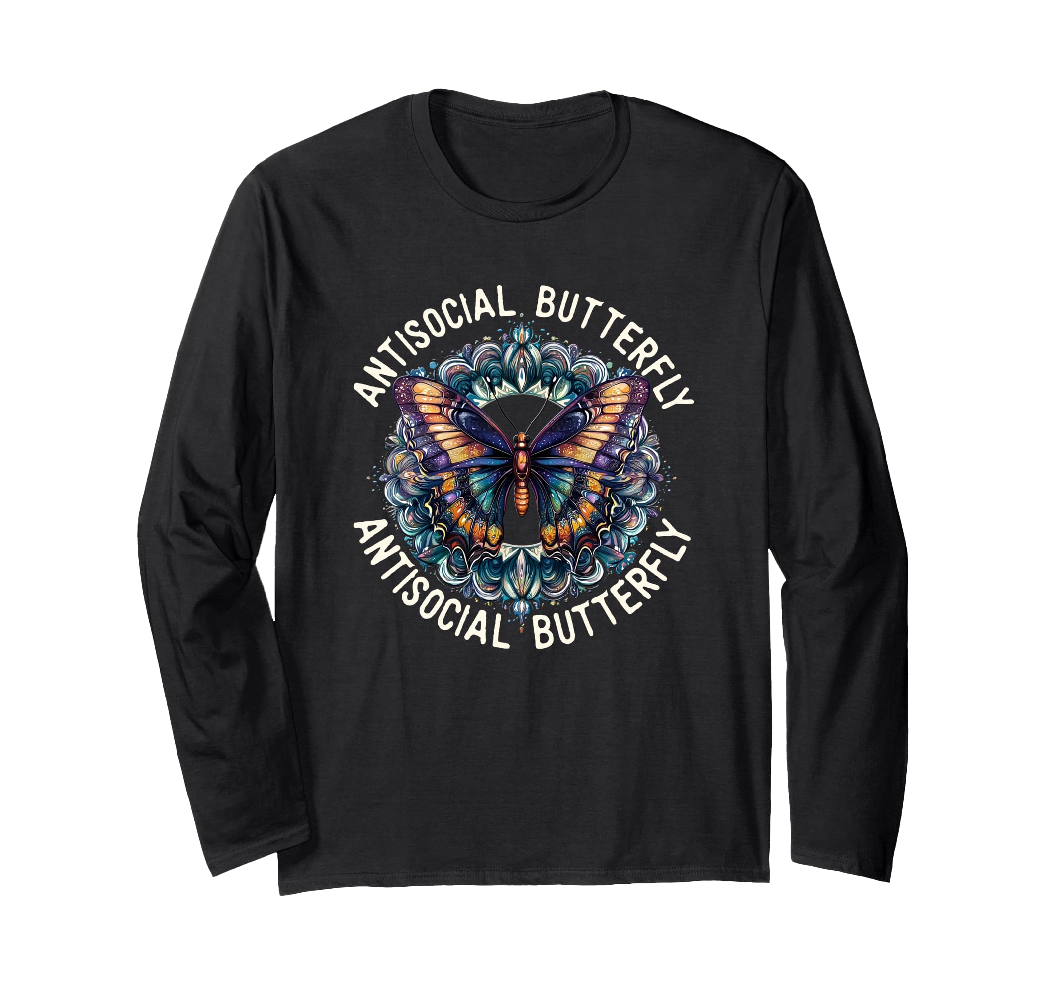 Antisocial Butterfly T-Shirt - Novelty Apparel for Adults - T-Shirt, Sweatshirt, Hoodie