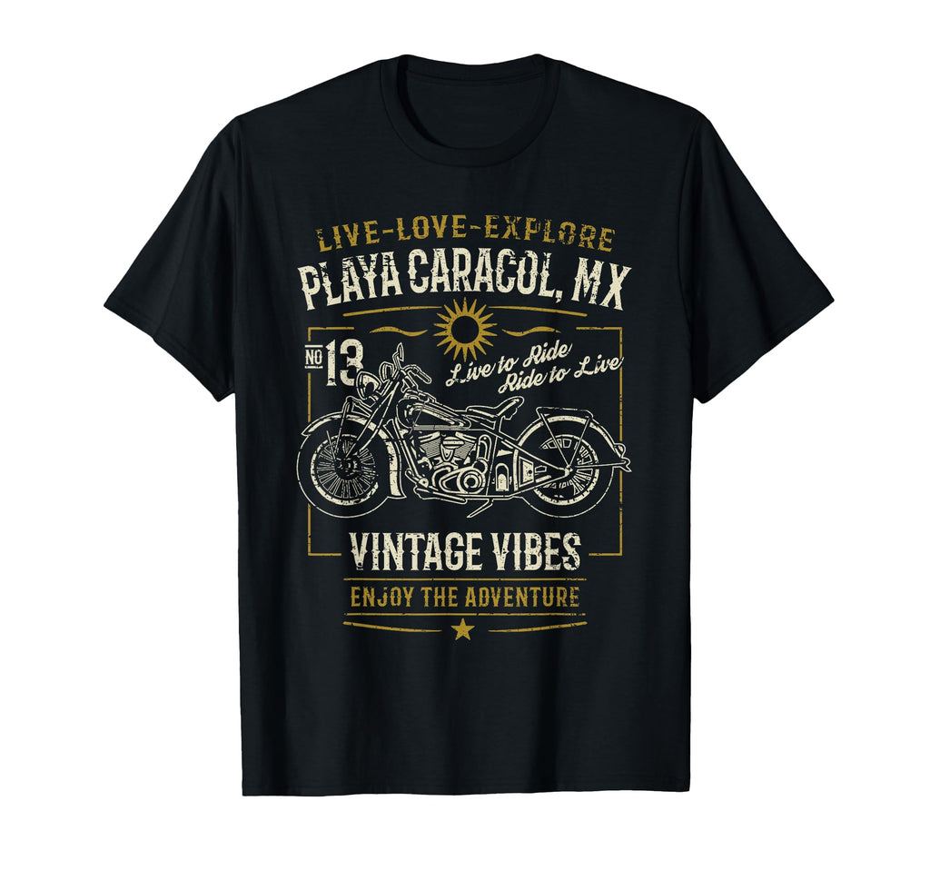 Playa Caracol Mx Mexico Distressed T-Shirt - Graphic Print Men Women - T-Shirt, Sweatshirt, Hoodie