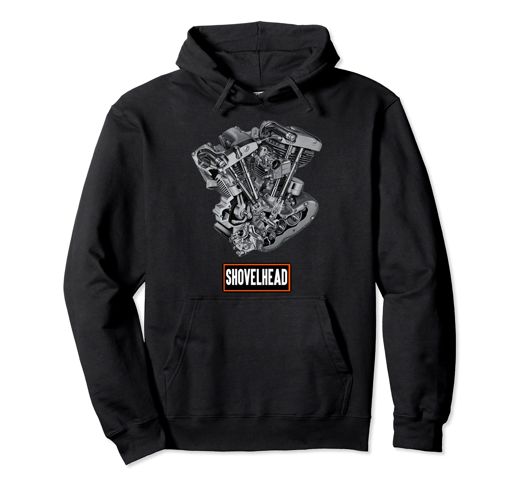 Hd Motorcycle Vtwin Shovelhead Engine Biker Hoodie - Trendy Graphic Unisex - T-Shirt, Sweatshirt, Hoodie