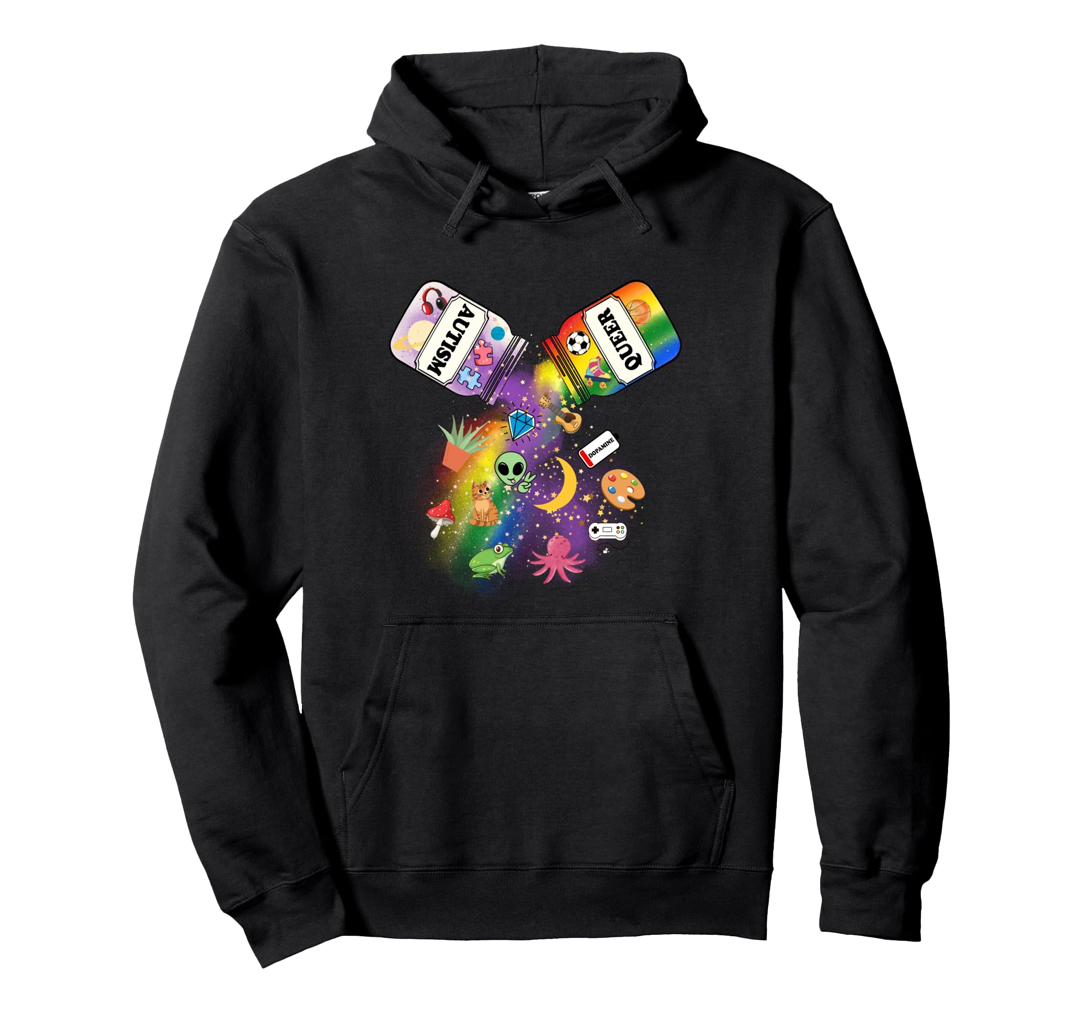 Lgbt Pride Neurodivergent Diversity Hoodie - Trendy Graphic Men Women - T-Shirt, Sweatshirt, Hoodie