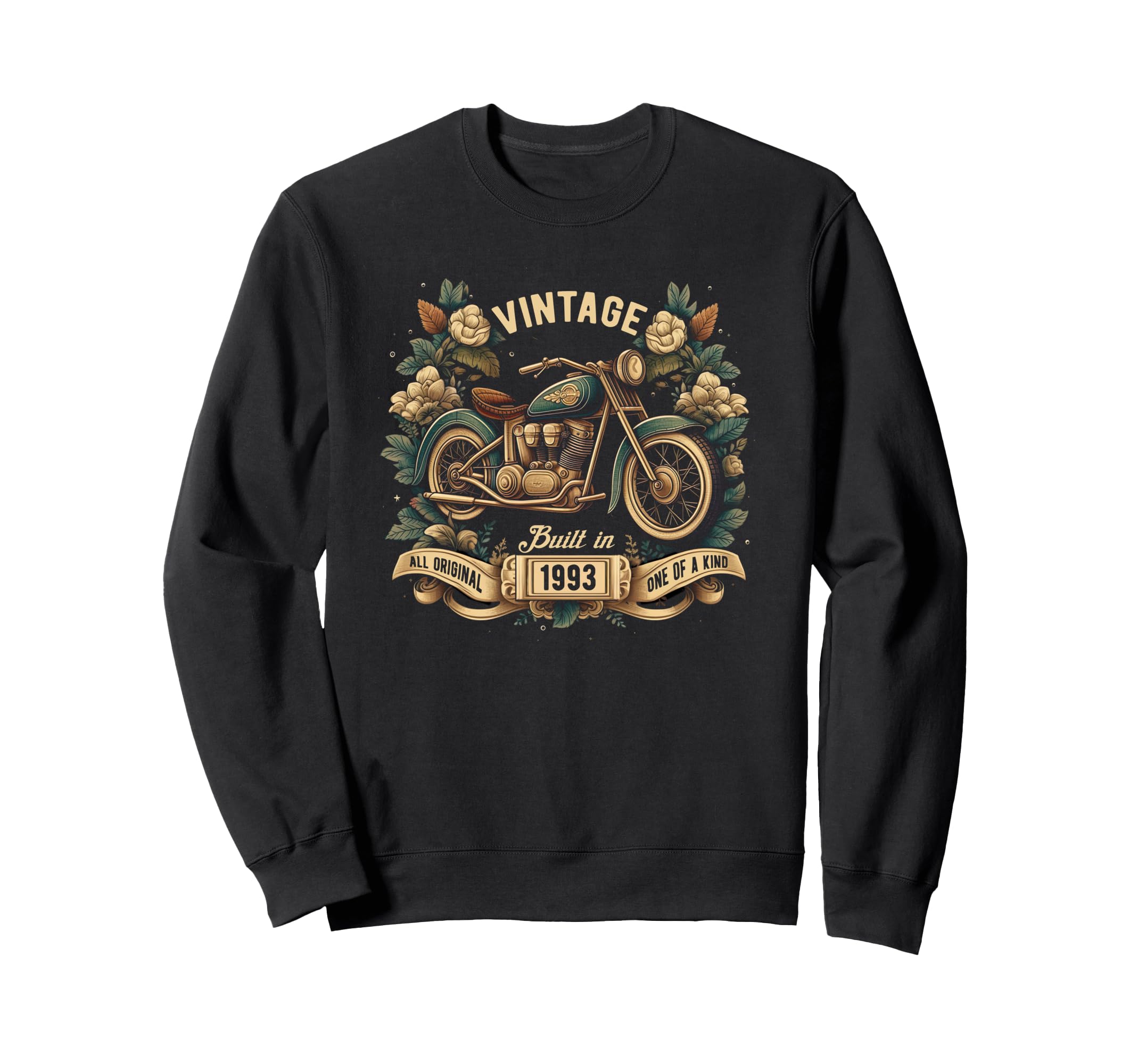 Motorcycle Lovers 32Nd Birthday Born Sweatshirt - Trendy Graphic Men Women - T-Shirt, Sweatshirt, Hoodie