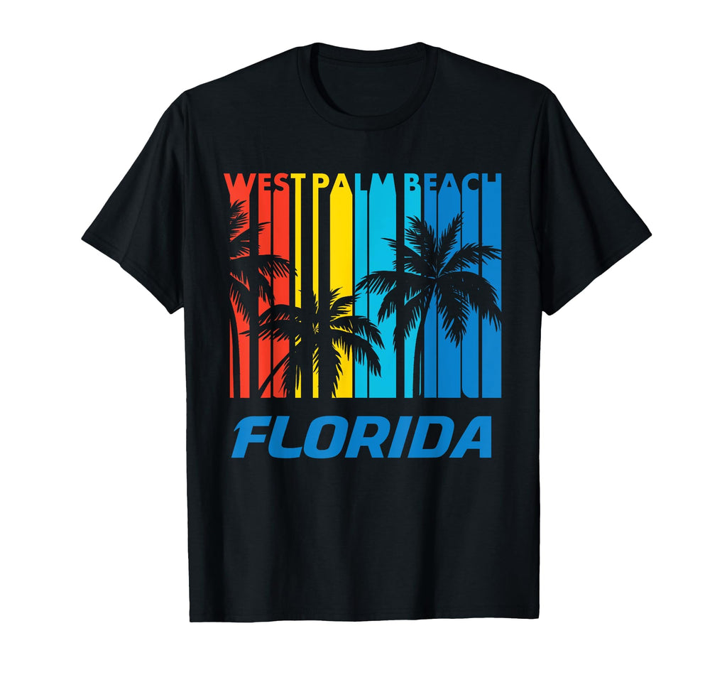 West Palm Beach Florida Palm Trees T-Shirt - Minimalist Print for Adults - T-Shirt, Sweatshirt, Hoodie