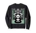 Zen Meditating Panda Spiritual Sweatshirt - Aesthetic Graphic Men Women - T-Shirt, Sweatshirt, Hoodie