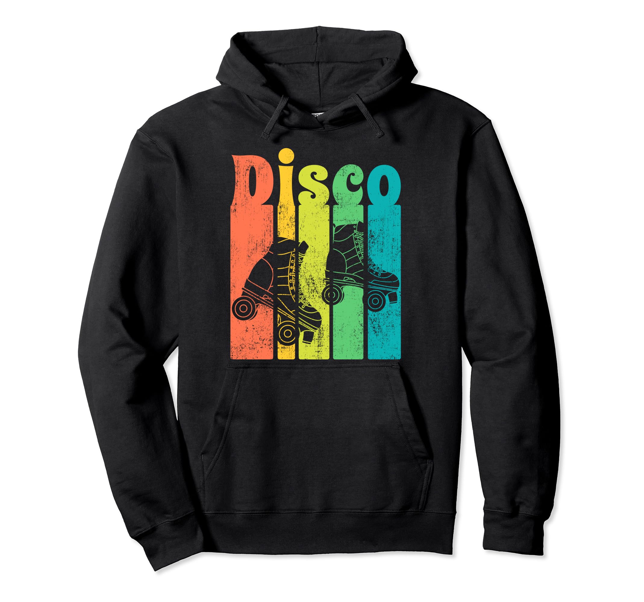 Disco Roller Skater 70S 80S Skating Hoodie - Minimalist Print Men Women - T-Shirt, Sweatshirt, Hoodie