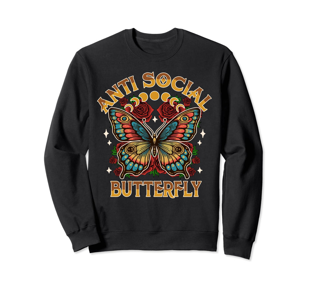 Introvert Not Hugger Homebody Anti Sweatshirt - Graphic Print Men Women - T-Shirt, Sweatshirt, Hoodie