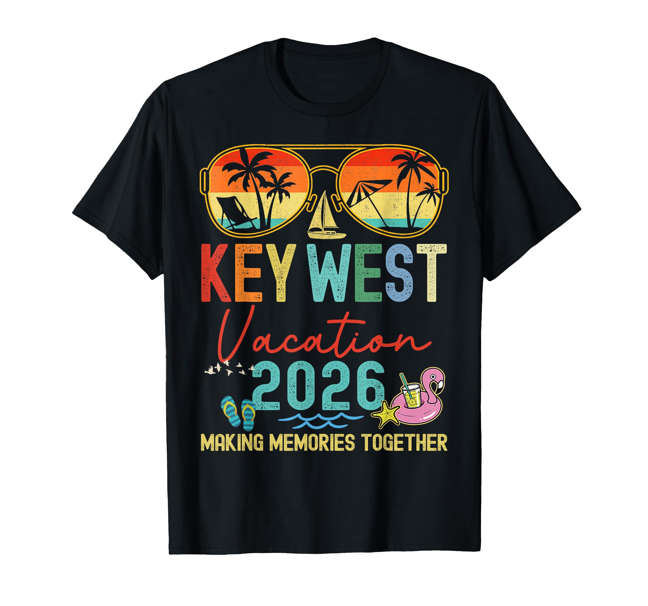 Key West Vacation 2026 Memories T-Shirt - Minimalist Print Men Women - T-Shirt, Sweatshirt, Hoodie