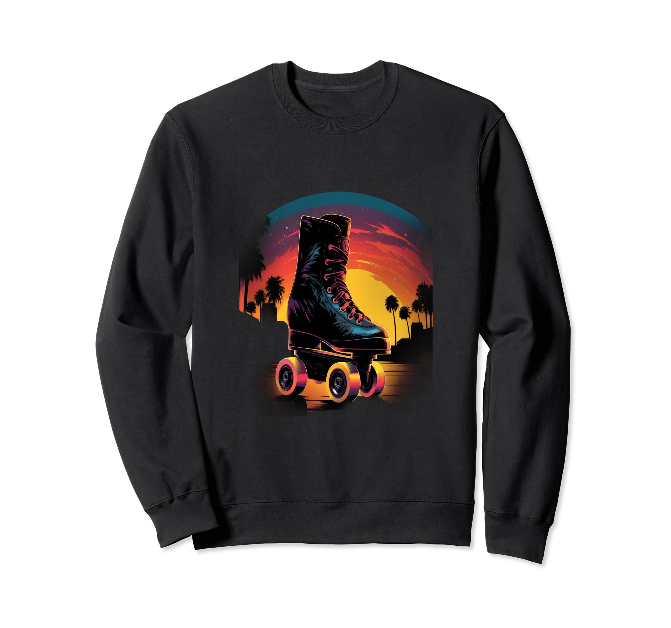 Roller Skates Roller Skating Skater Sweatshirt - Minimalist Print Unisex - T-Shirt, Sweatshirt, Hoodie