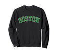 Boston Massachusetts Distressed Sweatshirt - Aesthetic Graphic Men Women - T-Shirt, Sweatshirt, Hoodie