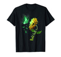 Butterfly Sunflower Mental Health T-Shirt - Novelty Apparel for Adults - T-Shirt, Sweatshirt, Hoodie