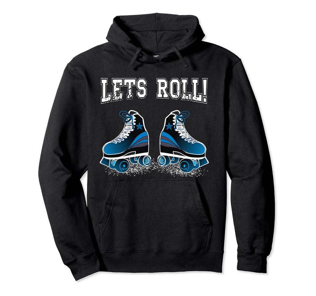 Grange Roller Skating Lets Roll Hoodie - Minimalist Print for Adults - T-Shirt, Sweatshirt, Hoodie