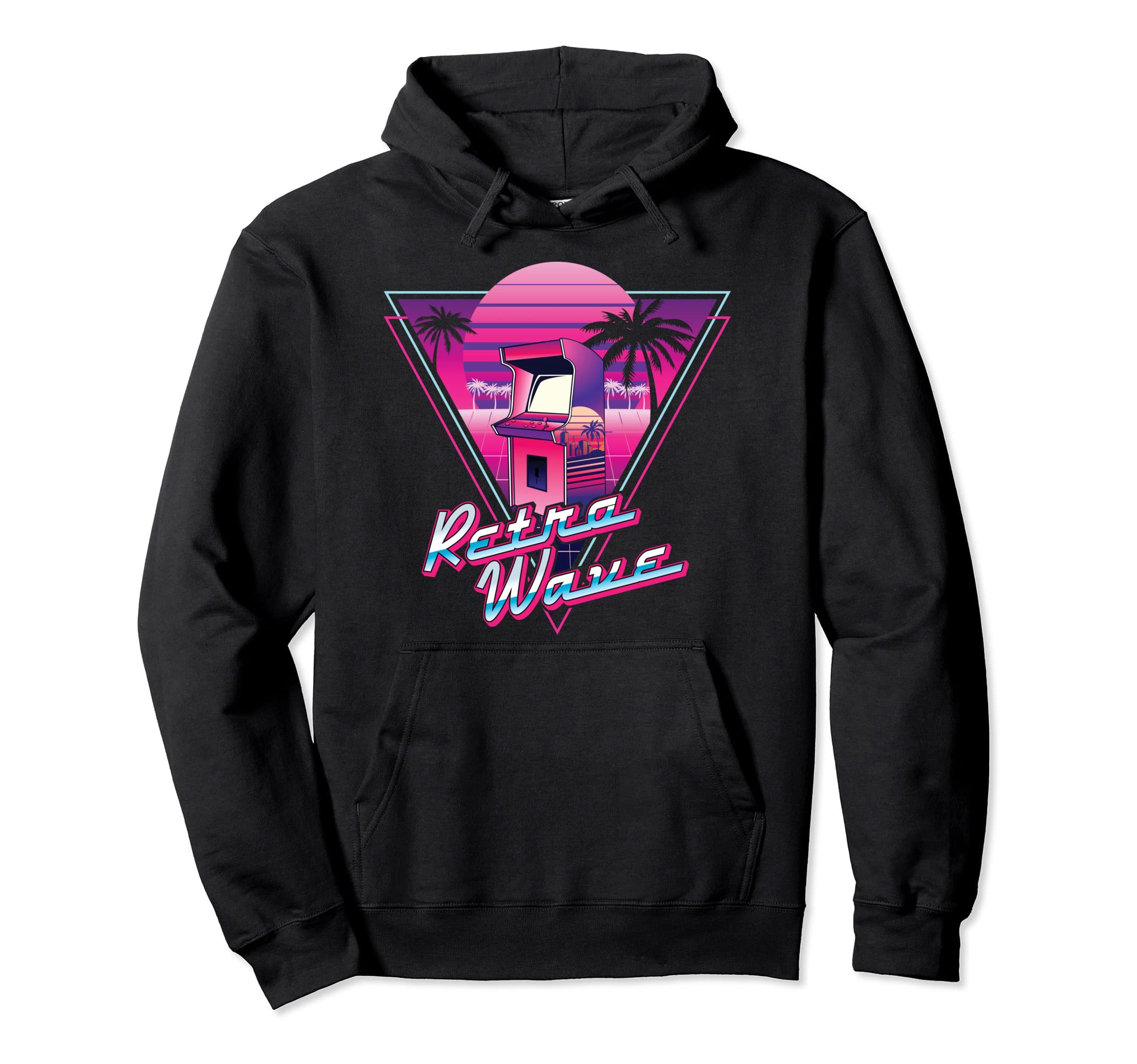80S Retrowave Synthwave Video Hoodie - Casual Everyday Wear for Adults - T-Shirt, Sweatshirt, Hoodie