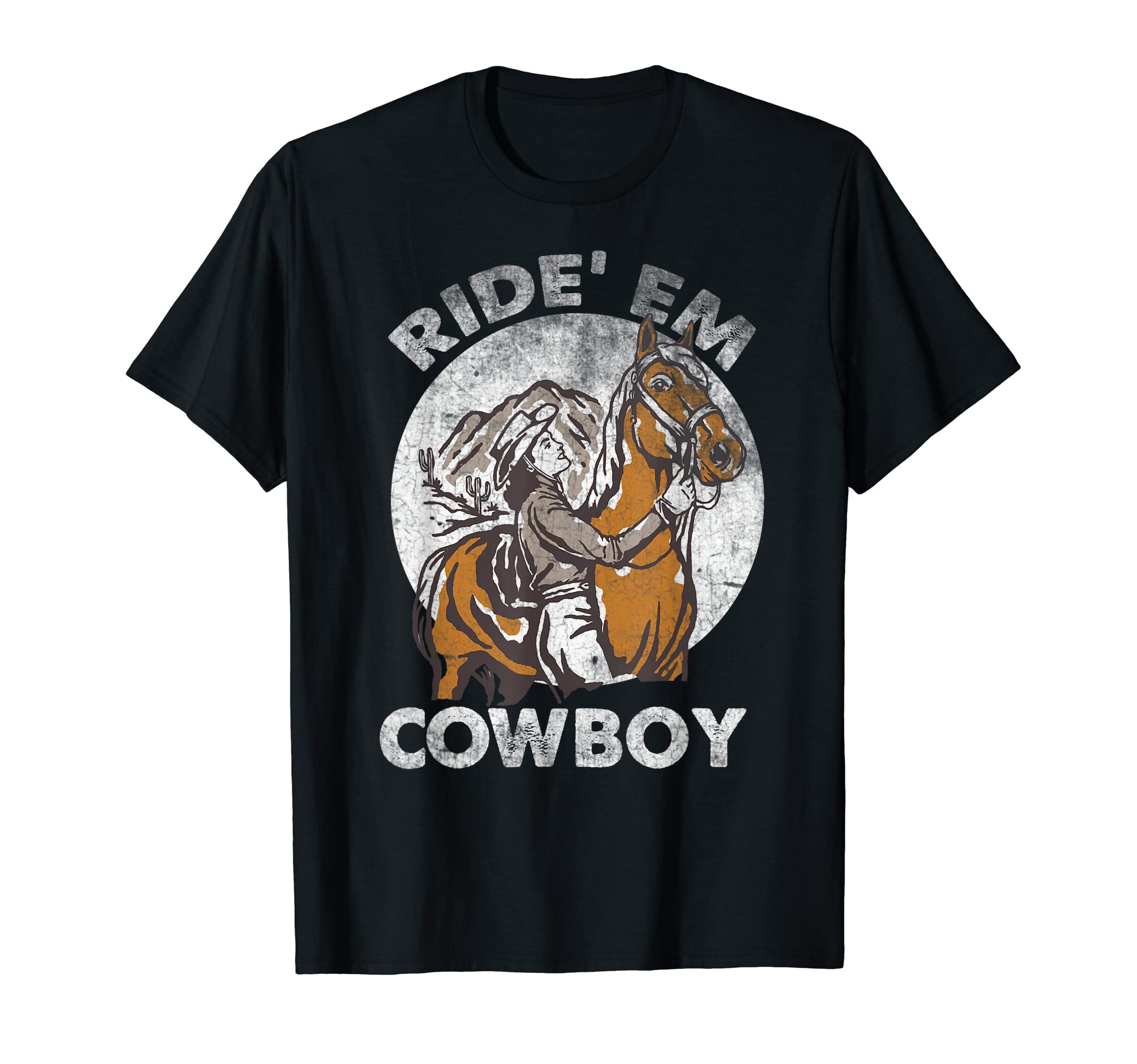 Ride Em Cowboy Cowgirl Sunset T-Shirt - Casual Everyday Wear Men Women - T-Shirt, Sweatshirt, Hoodie
