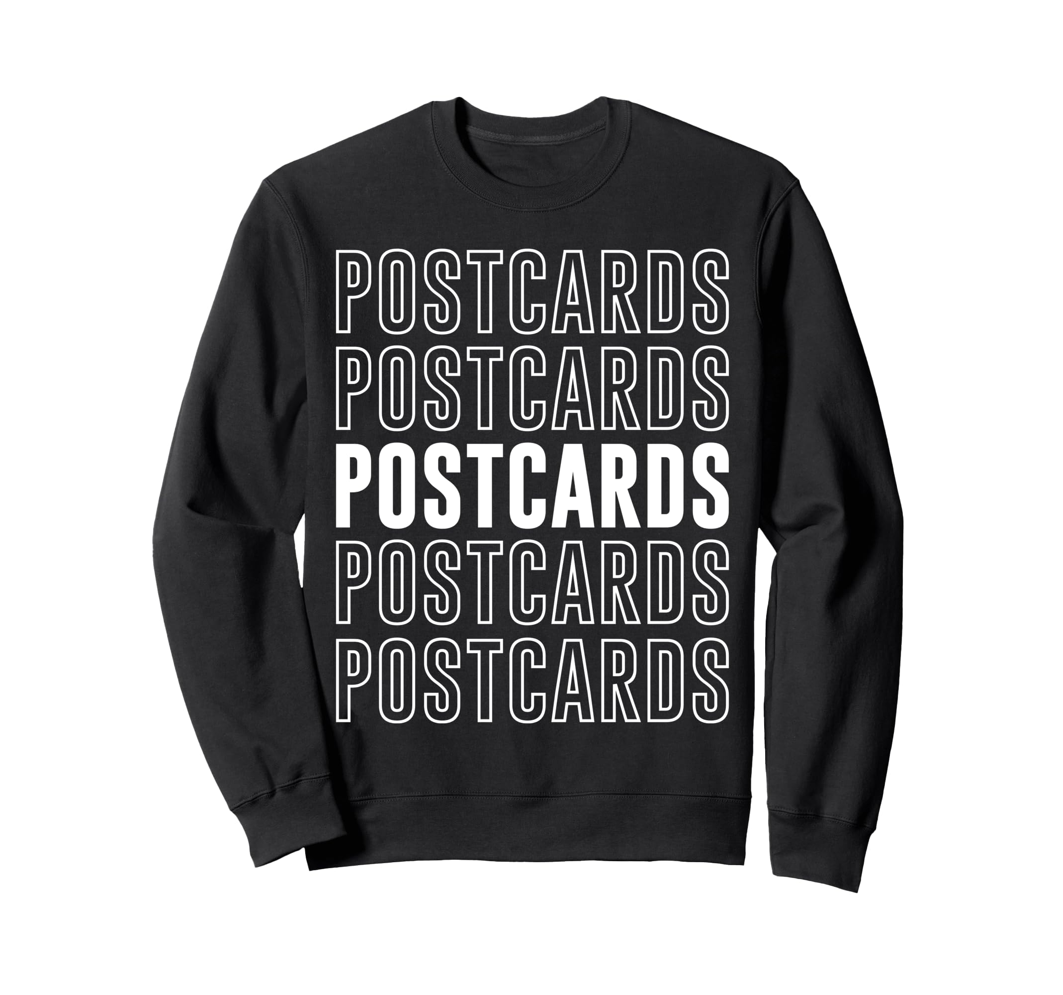Postcards Sweatshirt - Minimalist Print Men Women - T-Shirt, Sweatshirt, Hoodie