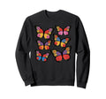 Beautiful Flower Butterflies Sweatshirt - Custom Art Print for Adults - T-Shirt, Sweatshirt, Hoodie