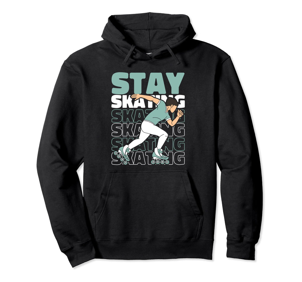 Skater Skates Roller Skating Hoodie - Trendy Graphic Men Women - T-Shirt, Sweatshirt, Hoodie