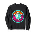 80S Ghost Halloween Retrowave Sweatshirt - Fun Novelty Design Unisex - T-Shirt, Sweatshirt, Hoodie