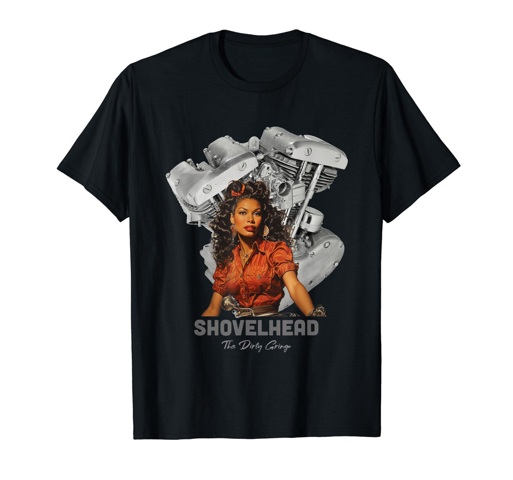 Hd Motorcycle Vtwin Shovelhead Engine T-Shirt - Custom Art Print Unisex - T-Shirt, Sweatshirt, Hoodie