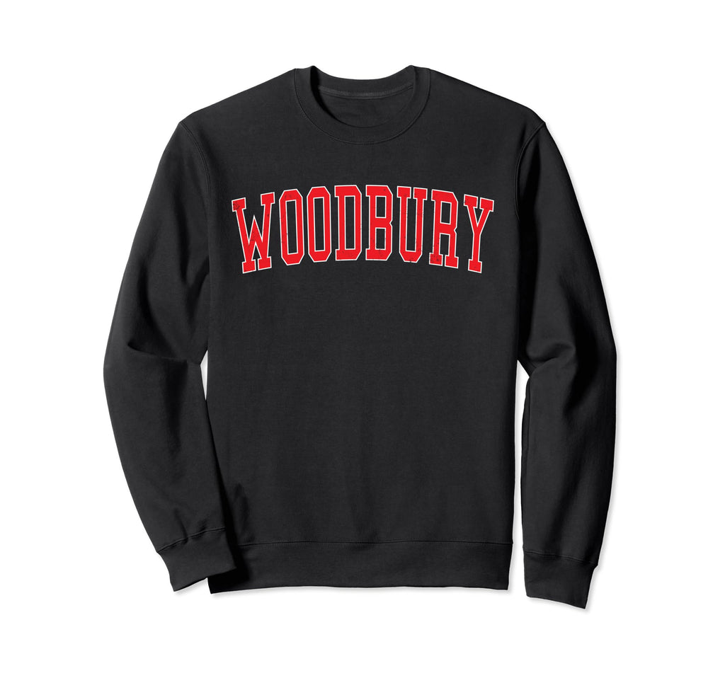 Woodbury Ny Distressed Red Varsity Sweatshirt - Streetwear Style Unisex - T-Shirt, Sweatshirt, Hoodie