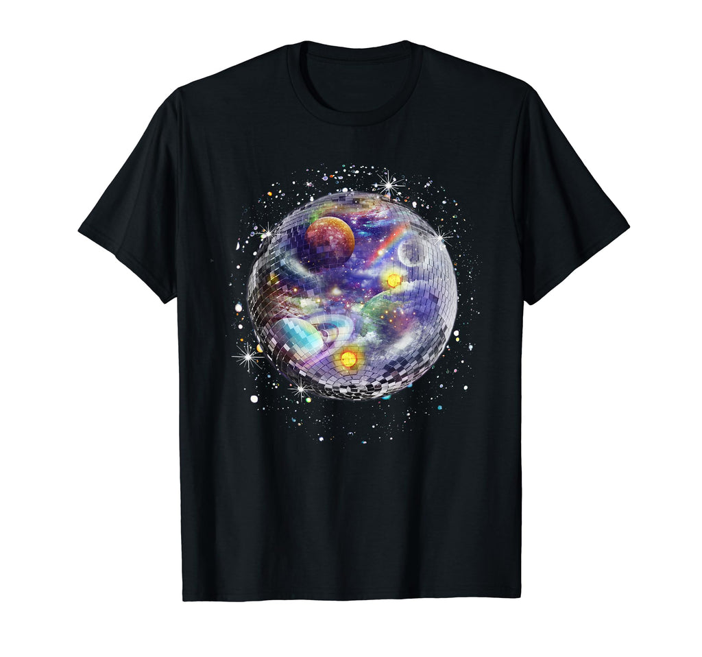 Disco Ball Space Galaxy Club T-Shirt - Casual Everyday Wear Men Women - T-Shirt, Sweatshirt, Hoodie