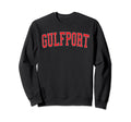 Gulfport Fl Distressed Red Varsity Sweatshirt - Graphic Print Unisex - T-Shirt, Sweatshirt, Hoodie