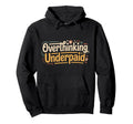 Overthinking Underpaid Employee Stress Hoodie - Aesthetic Graphic Unisex - T-Shirt, Sweatshirt, Hoodie