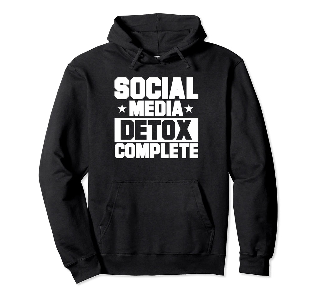 Antisocial Social Media Detox Complete Hoodie - Streetwear Style Men Women - T-Shirt, Sweatshirt, Hoodie