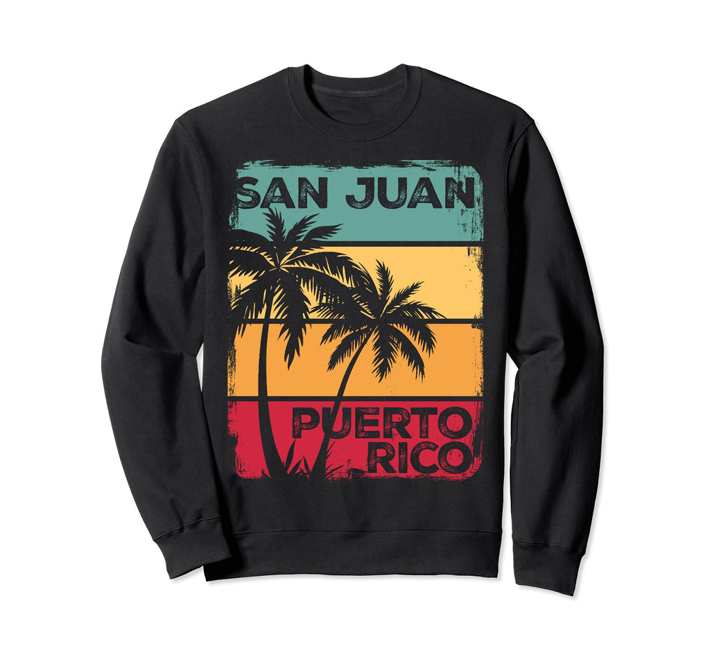 San Juan Puerto Rico 70S Sunset Sweatshirt - Novelty Apparel Men Women - T-Shirt, Sweatshirt, Hoodie