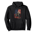 Motorcycle Patriotic Flag Lovers Biker Hoodie - Novelty Apparel for Adults - T-Shirt, Sweatshirt, Hoodie