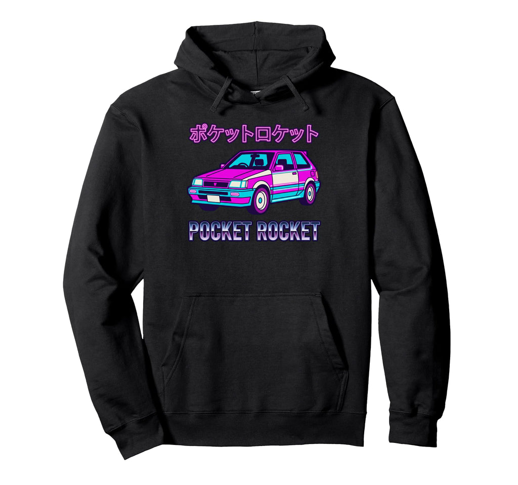 Pocket Rocket Japanese Jdm Tuner Hoodie - Fun Novelty Design for Adults - T-Shirt, Sweatshirt, Hoodie