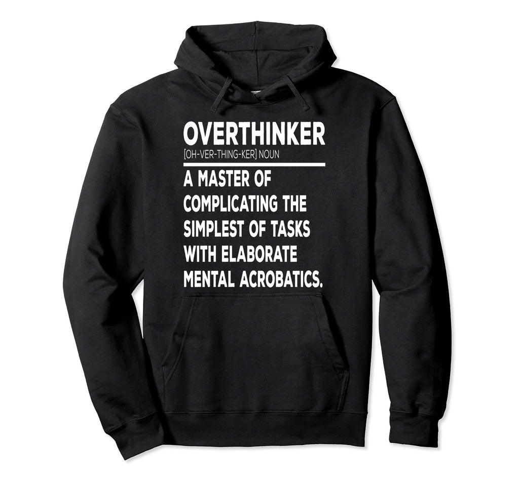 Overthinker Introverts Hoodie - Aesthetic Graphic for Adults - T-Shirt, Sweatshirt, Hoodie