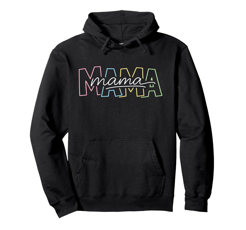 Mama Typography Aesthetic Everyday Mom Life Hoodie - Unique Graphic Unisex - T-Shirt, Sweatshirt, Hoodie