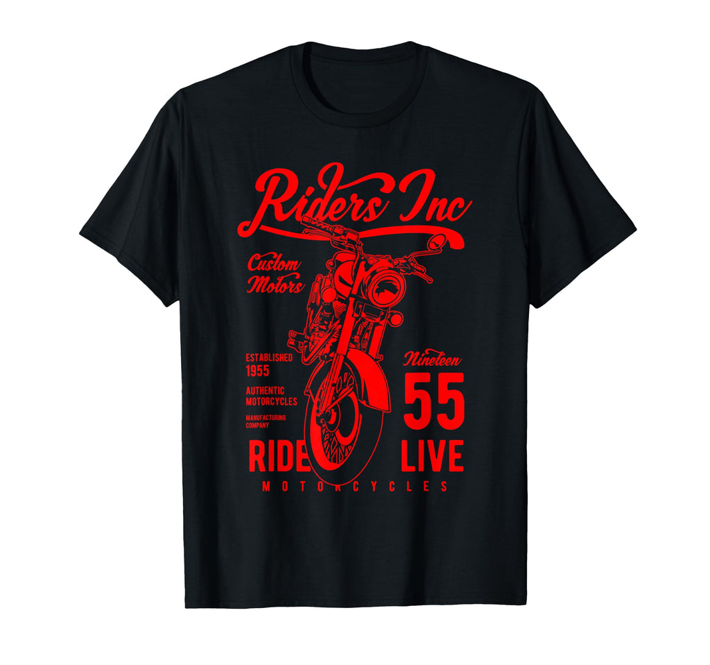 Riders Inc 1955 Motorcycle T-Shirt - Unique Graphic Men Women - T-Shirt, Sweatshirt, Hoodie