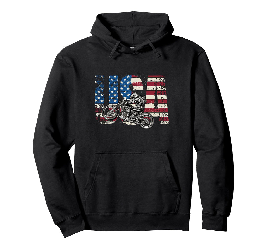 Motorcycle Usa Motorcycle Hoodie - Graphic Print Men Women - T-Shirt, Sweatshirt, Hoodie