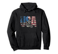 Motorcycle Usa Motorcycle Hoodie - Graphic Print Men Women - T-Shirt, Sweatshirt, Hoodie