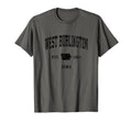 West Burlington Iowa Ia Athletic Black T-Shirt - Trendy Graphic Men Women - T-Shirt, Sweatshirt, Hoodie