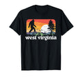 West Virginia Bigfoot Mountain Trees T-Shirt - Novelty Apparel for Adults - T-Shirt, Sweatshirt, Hoodie