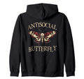 Antisocial Butterfly Gift Hoodie - Fun Novelty Design for Adults - T-Shirt, Sweatshirt, Hoodie