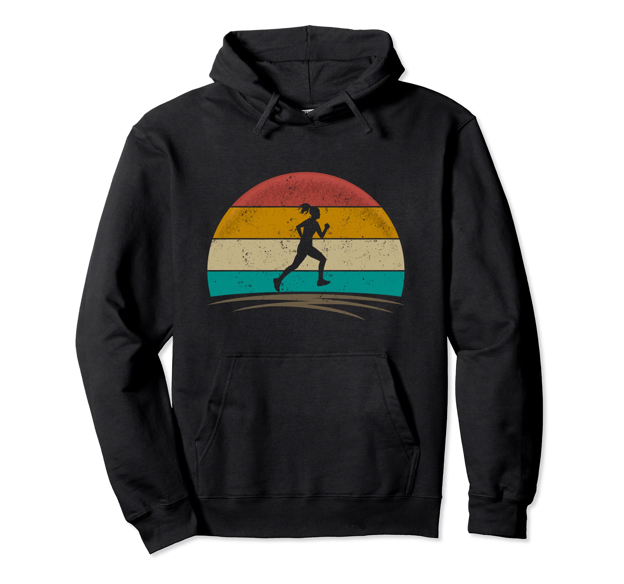 Runner 70S Distressed Running Womens Hoodie - Aesthetic Graphic Men Women - T-Shirt, Sweatshirt, Hoodie