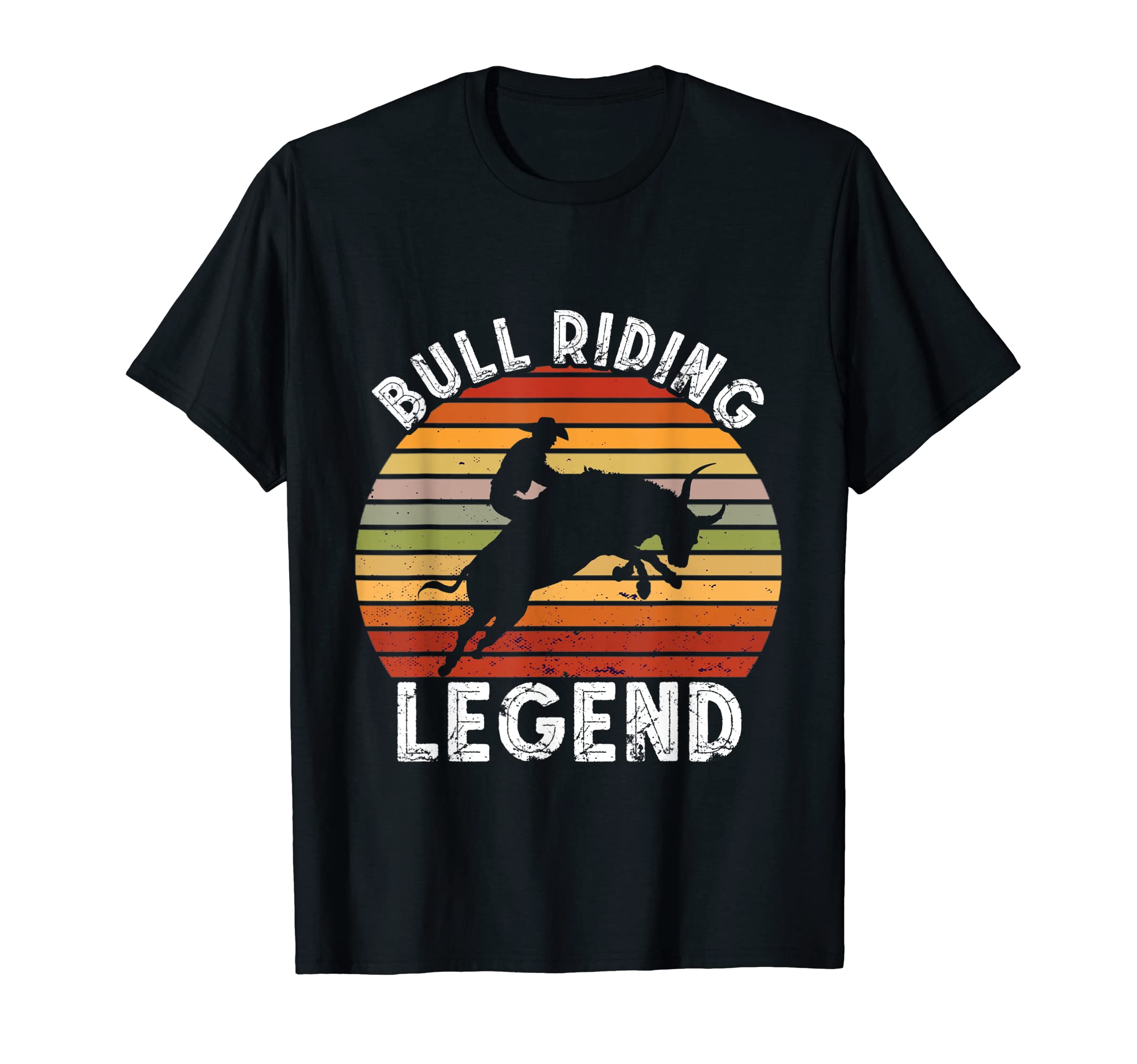 Bull Riding Legend Rodeo Cowboy Bull Rider T-Shirt - Graphic Print Unisex - T-Shirt, Sweatshirt, Hoodie