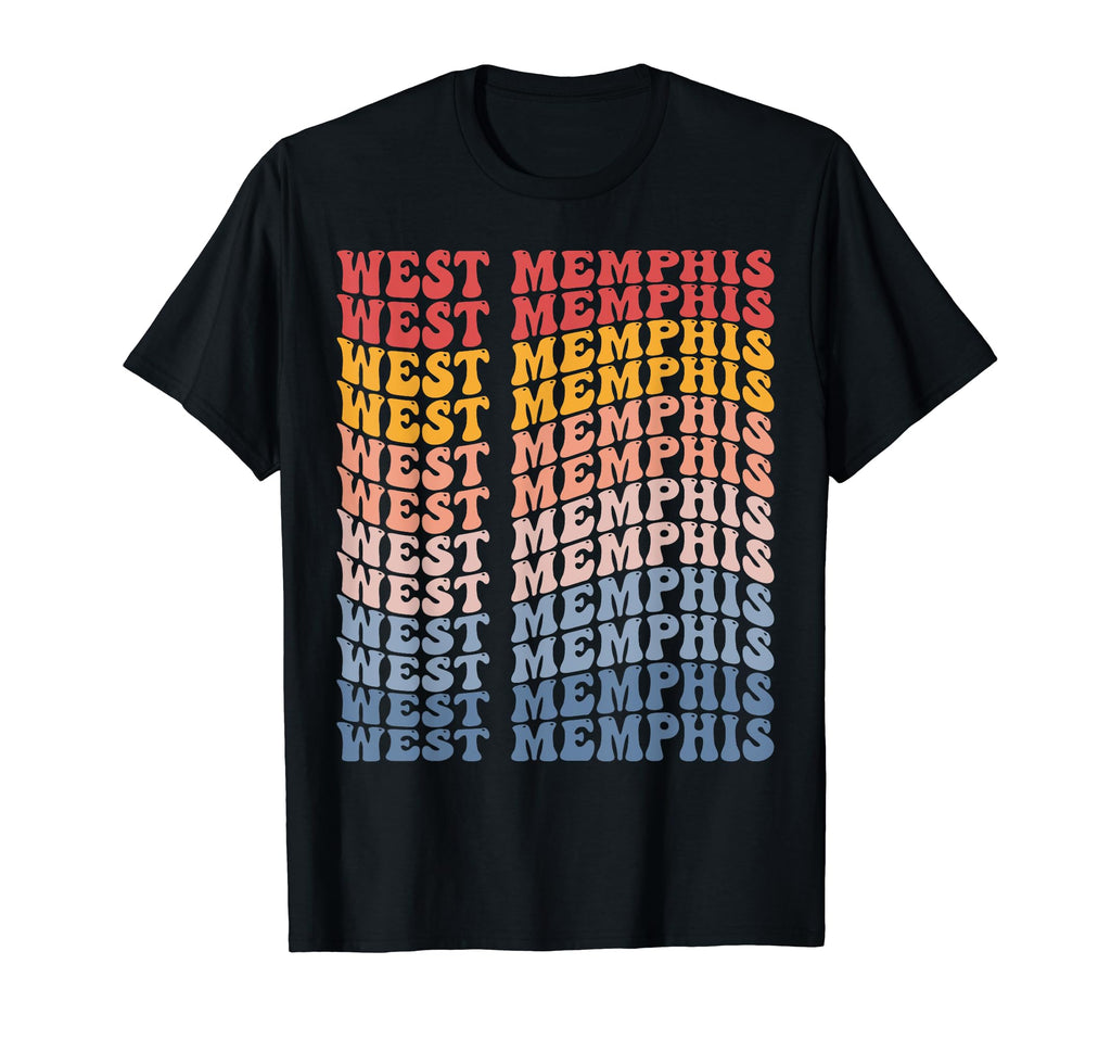 West Memphis City Groovy T-Shirt - Fun Novelty Design Men Women - T-Shirt, Sweatshirt, Hoodie